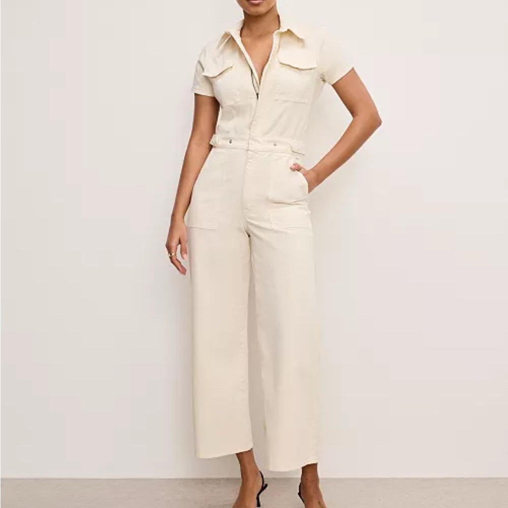 NWT Good American Palazzo Fit For Success Jumpsuit